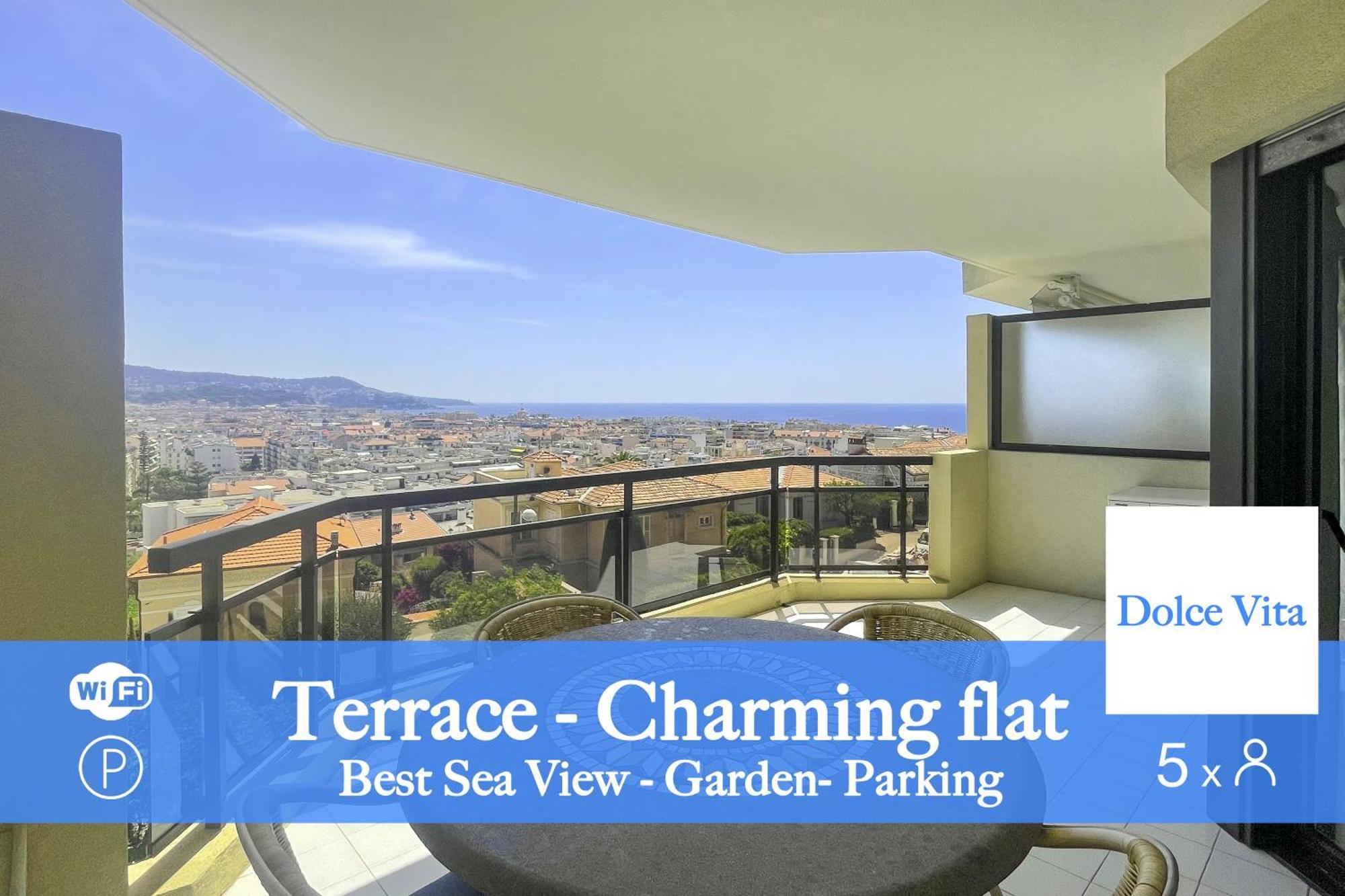 Apartamento La Dolce Vita 5 Pers Parking Terrazza Niza Exterior foto
